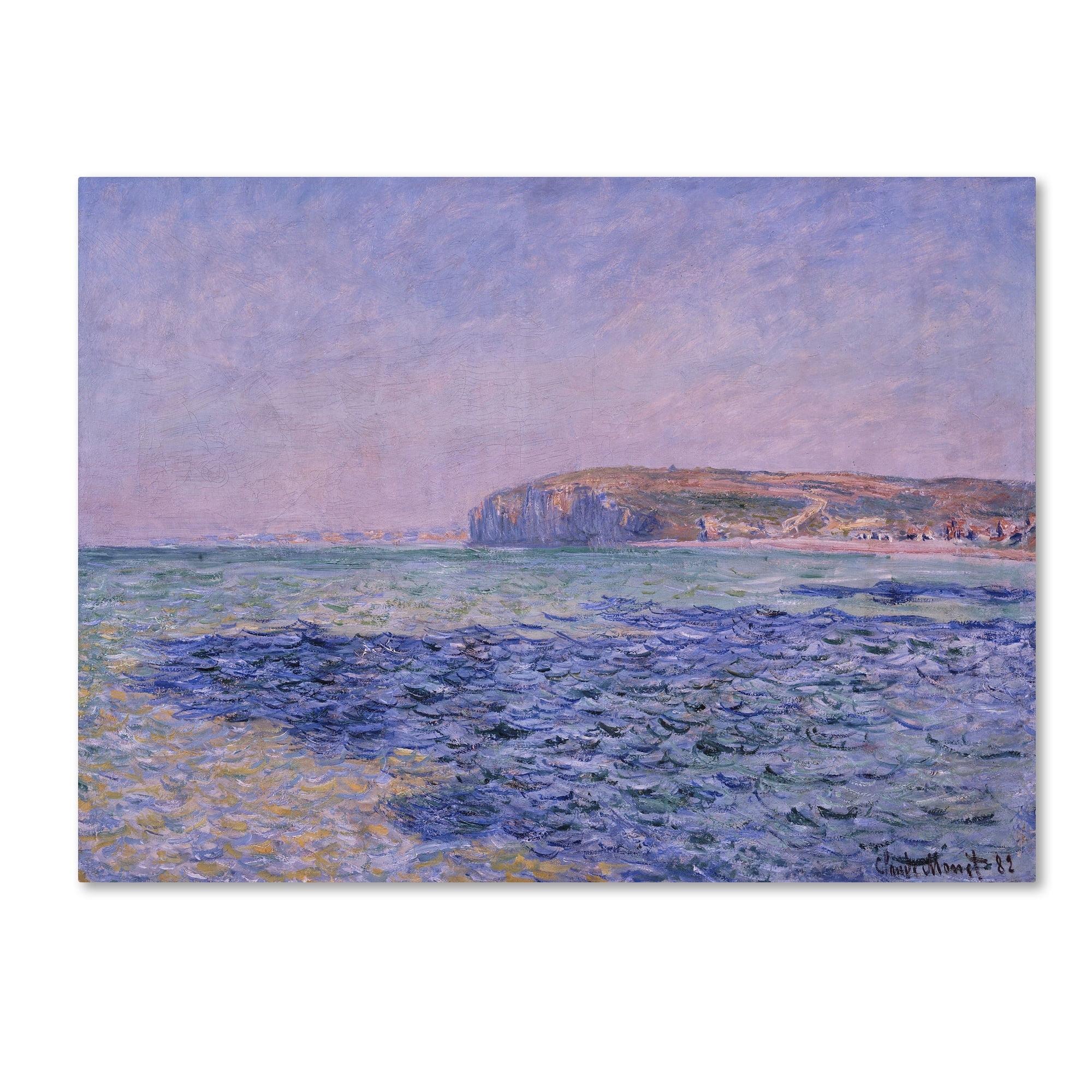 Vault W Artwork " Shadows On The Sea The Cliffs At Pourville " by Claude Monet
