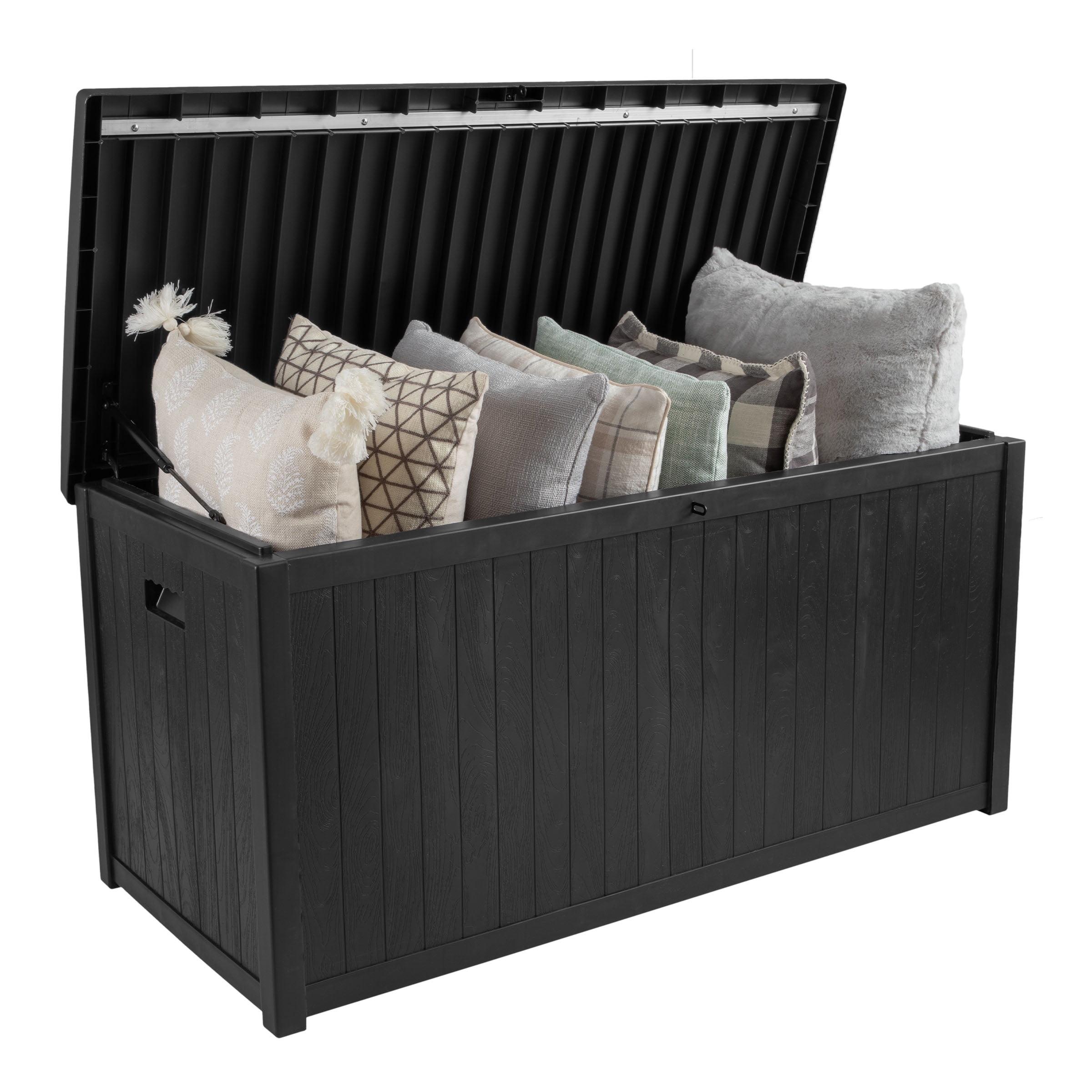 Pure Garden Outdoor Storage Box - 113 Gallon Lockable Deck Box for Pool Accessories, Patio Furniture Cushions, or Package Delivery for Outside by Pure Garden
