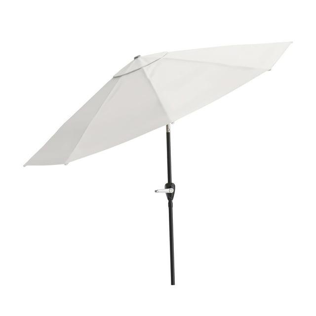 Pure Garden 10FT Patio Umbrella with Auto Tilt and Vented Canopy (Tan)