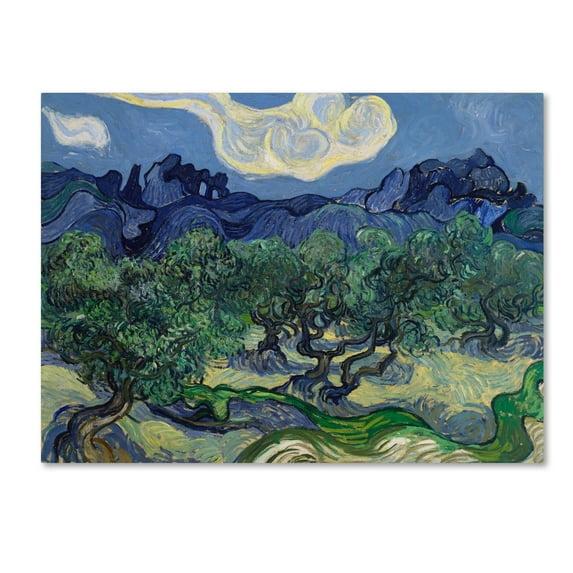 Van Gogh 'The Olive Trees' Canvas Art