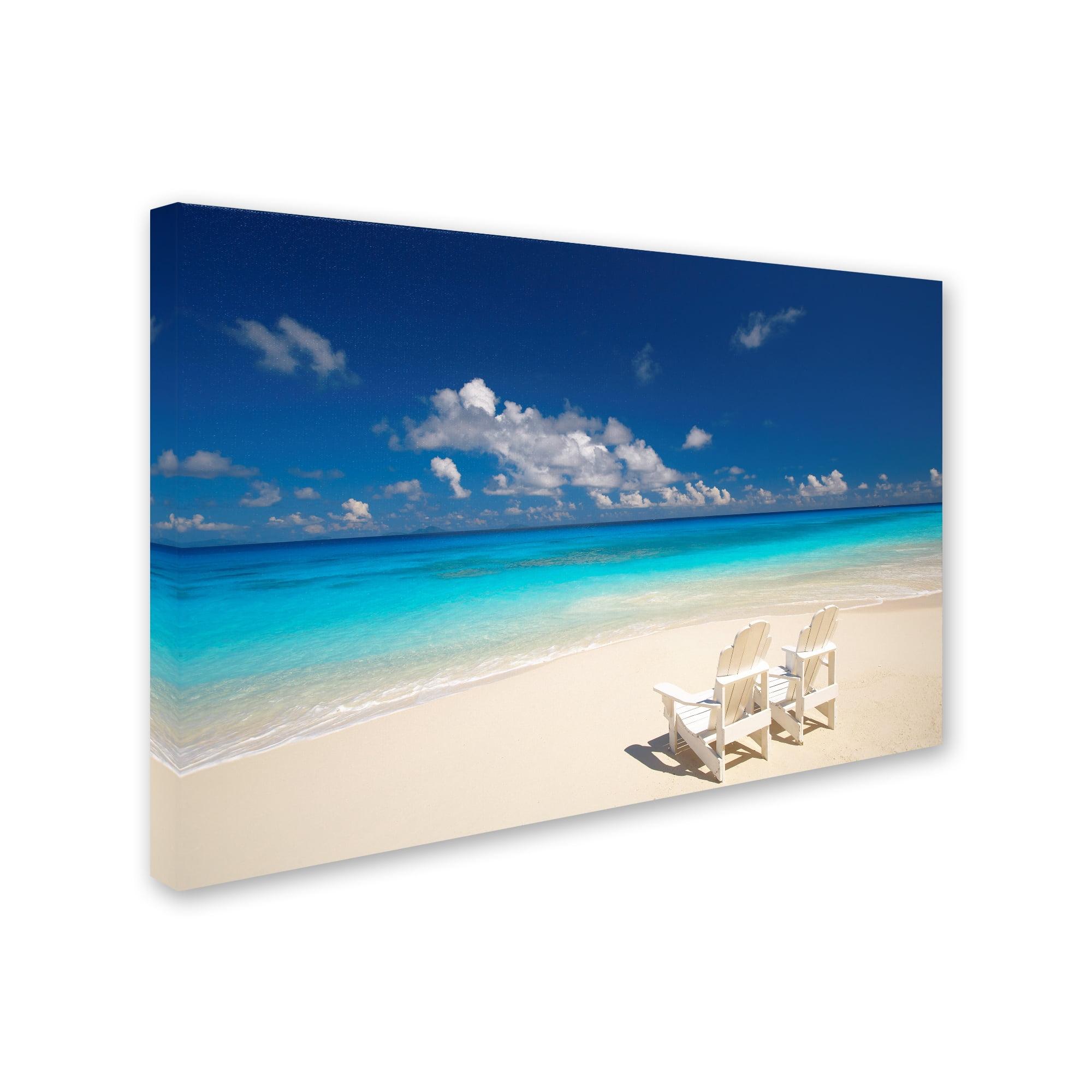 Trademark Fine Art -Robert Harding Picture Library 'Beach Couple' Canvas Art