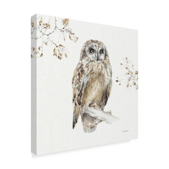 Lisa Audit 'Woodland Walk Viii Owl' Canvas Art - 14x14