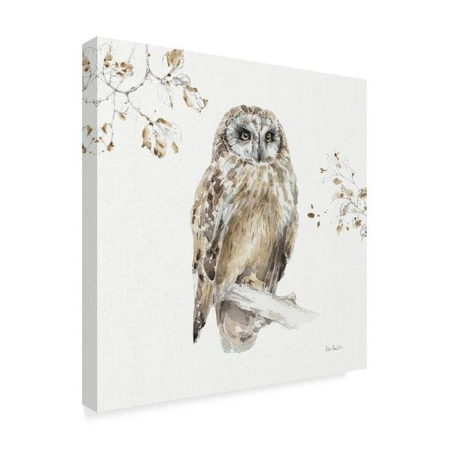 Lisa Audit 'Woodland Walk Viii Owl' Canvas Art - 14x14
