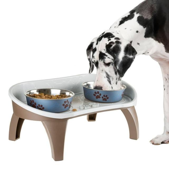 Petmaker PETMAKER 8.5-Inch-Tall Dog Bowl Stand, Brown