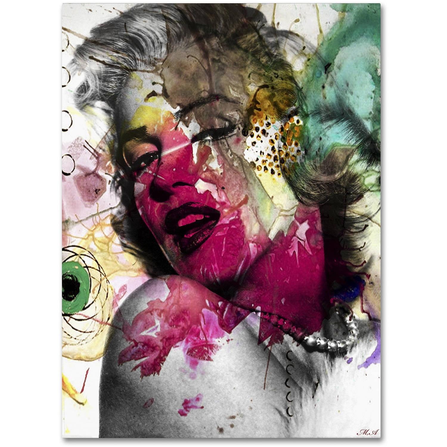 Trademark Fine Art " Marilyn Monroe II " by Mark Ashkenazi