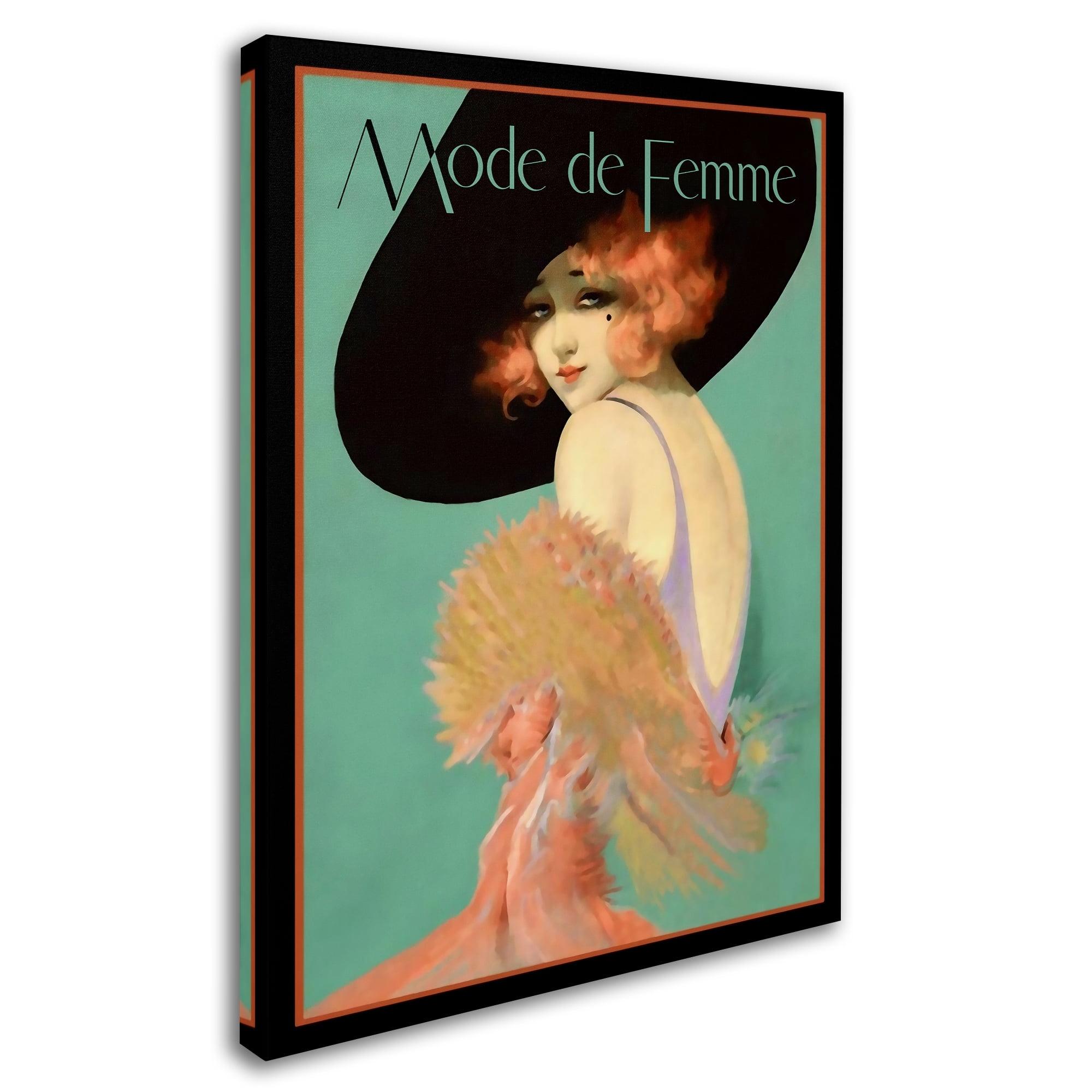 Trademark Fine Art " Fashion Women 27 " by Vintage Lavoie