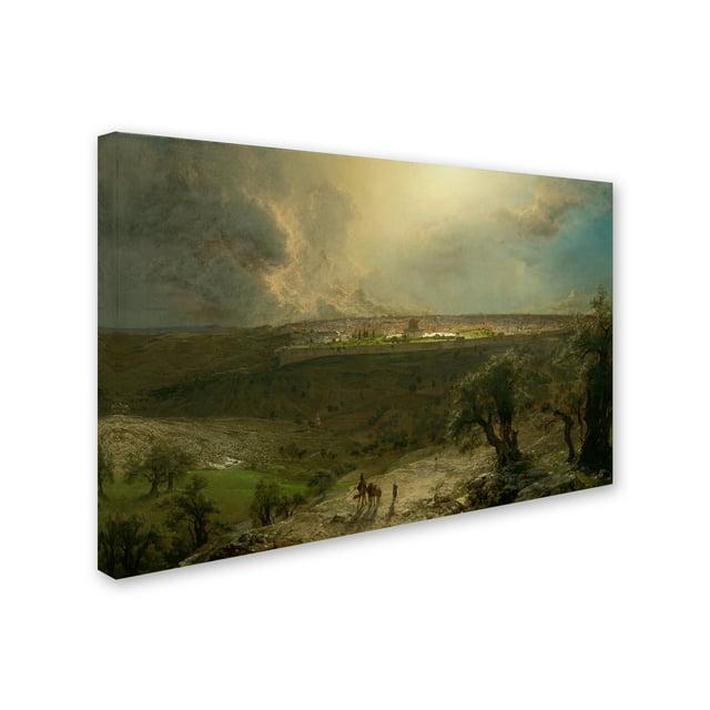 Trademark Fine Art " Jerusalem From The Mount Of Olives " by Church