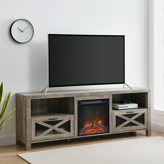 Tansey 70" Media Console with Electric Fireplace
