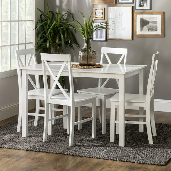 5 - Piece Dining Set with X-Back Chairs