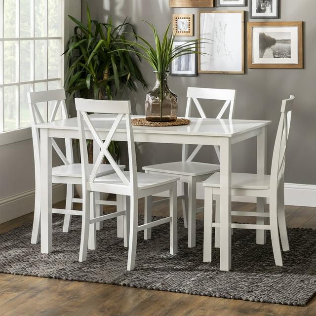 5 - Piece Dining Set with X-Back Chairs