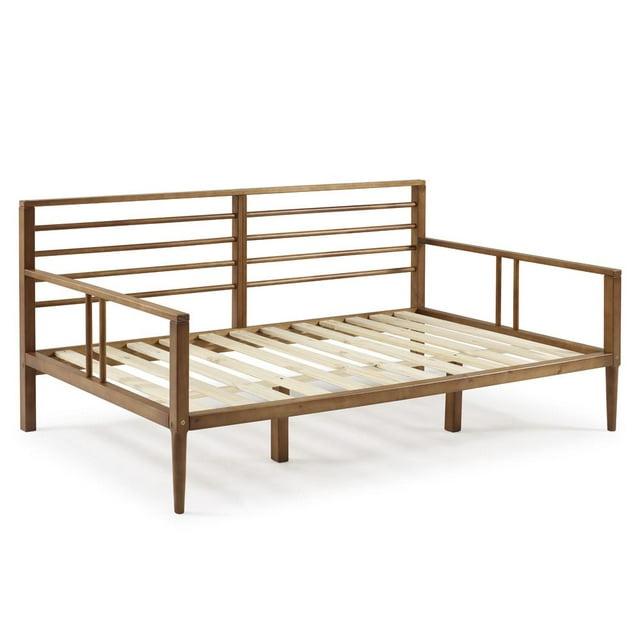 Walker Edison Mid-Century Modern Solid Wood Spindle Daybed - Caramel