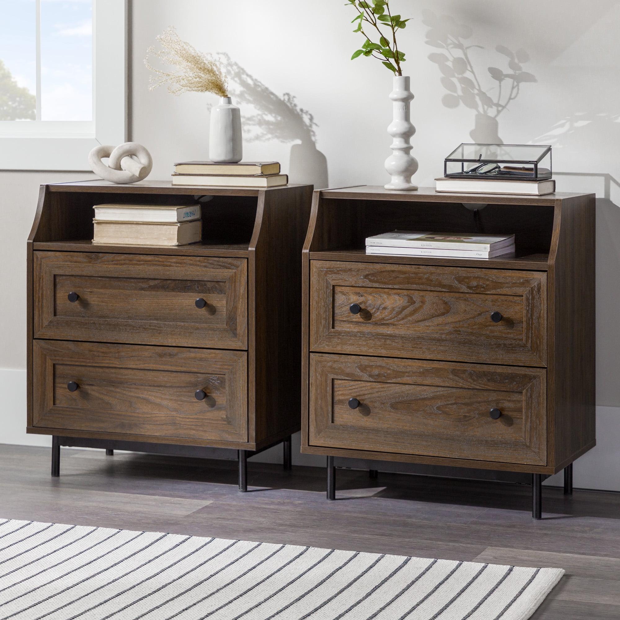 Minot 2-Drawer Nightstands with Dual USB Port