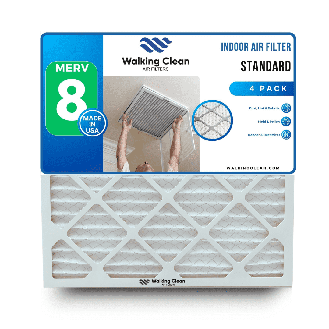 Filterbuy Filterbuy 14x20x1 Air Filter MERV 8, Pleated HVAC AC Furnace Filters Replacement (Set of 4)