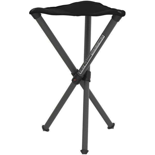 Walkstool - Basic Model - Black Color - 3 Legged Folding Stool in Aluminium - Height 20" - Maximum Load 330 to 385 Lbs - Made in Sweden