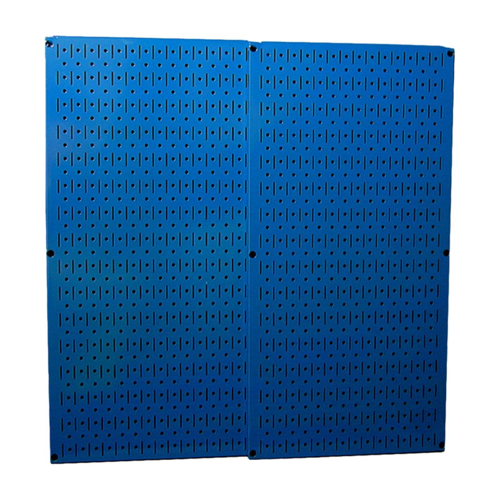 Blue Steel 32x16 Pegboard Panels with Mounting Hardware