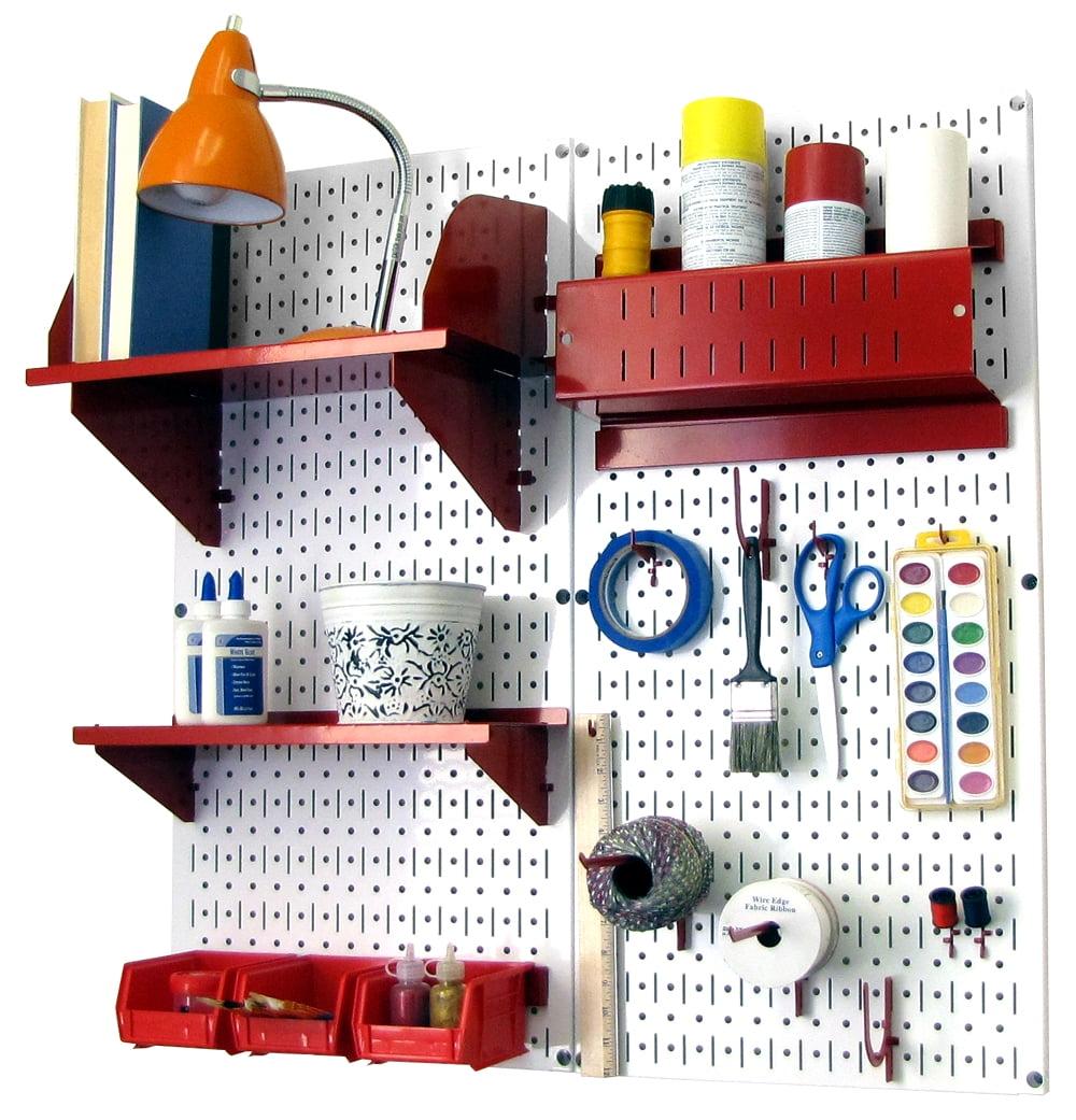 Hobby Craft Pegboard Organizer Storage Kit