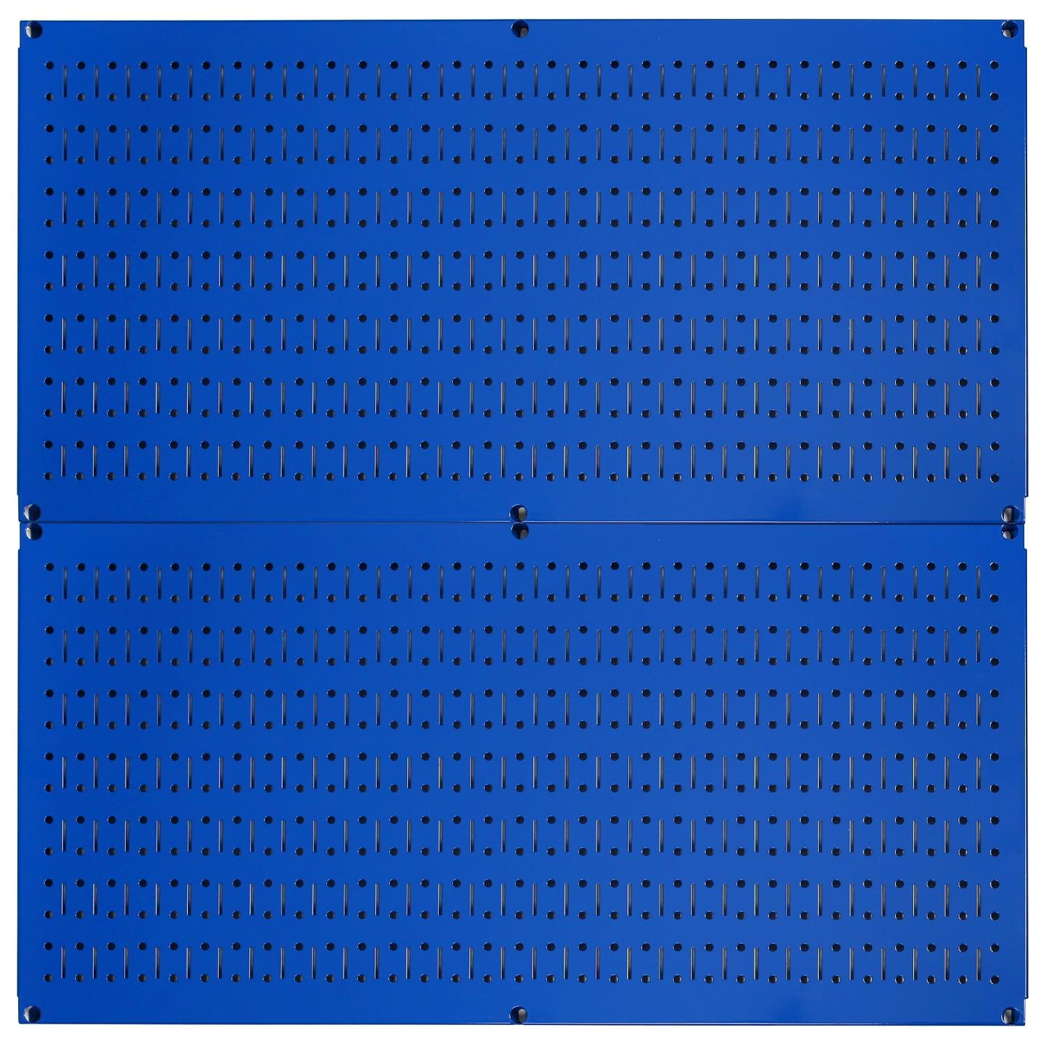 Blue Steel 32x16 Pegboard Panels with Mounting Hardware