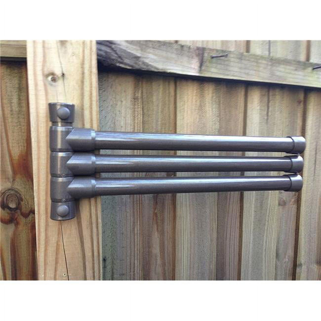 Bronze Wall-Mounted 3-Bar Adjustable Towel Rack