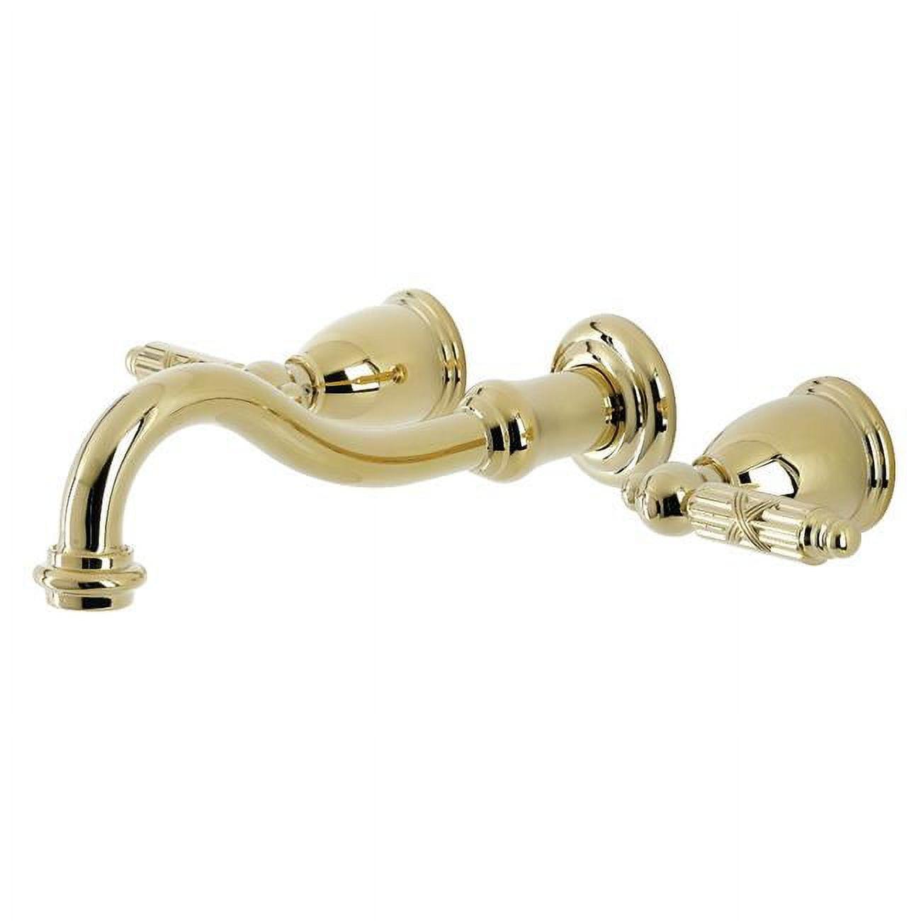 Elegant Antique Brass Wall Mounted Bathroom Faucet