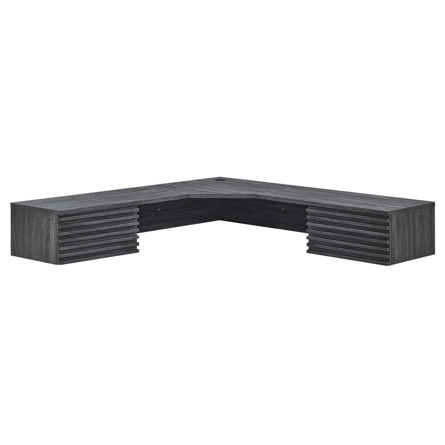 Modway Render Wall Mount Corner Office Desk