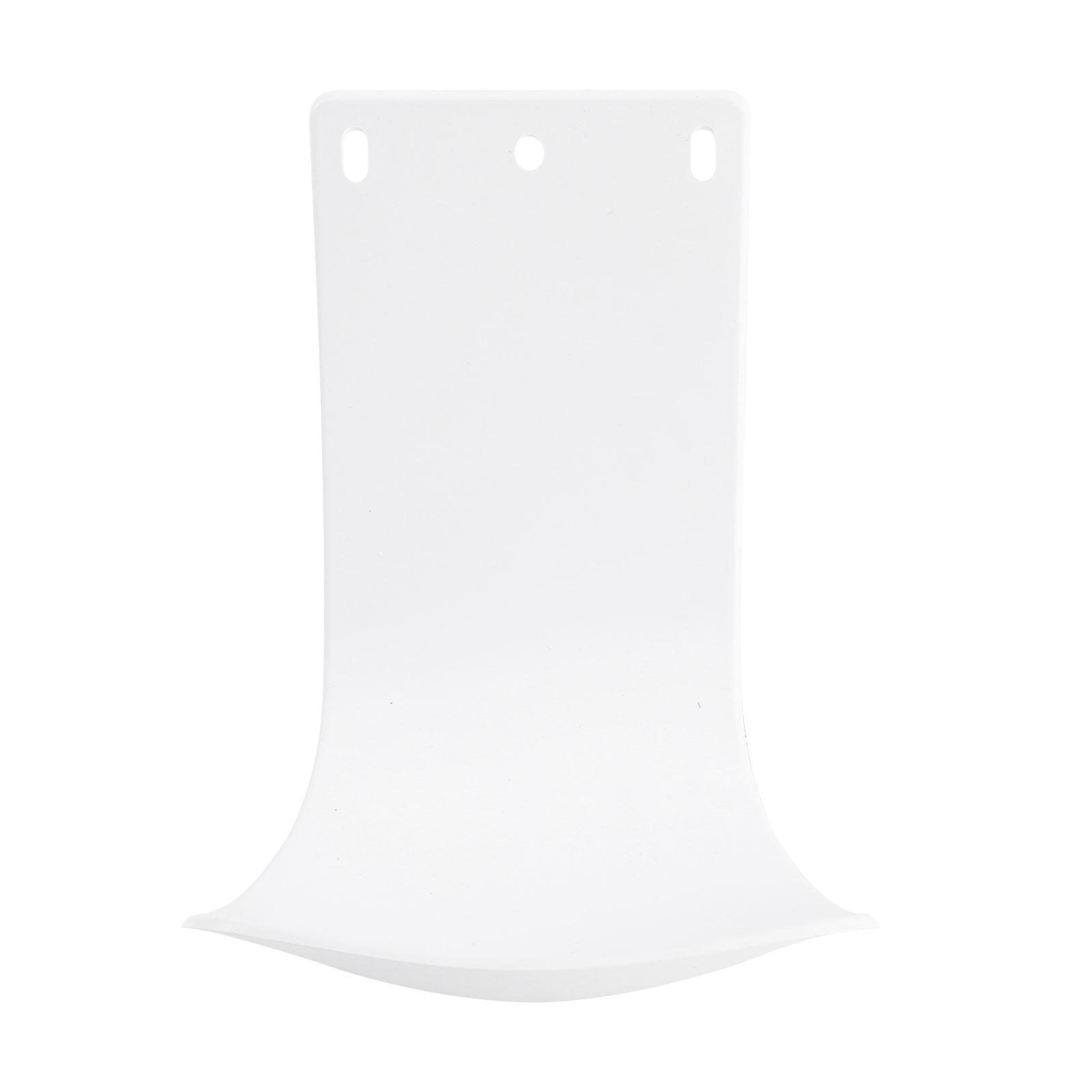 White Plastic Wall-Mounted Soap Dispenser Drip Tray