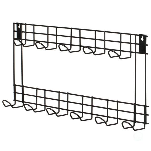 Gardenised Wall Mount Garden Tool Storage Rack Hook On Garage, Garden and Yard, Black