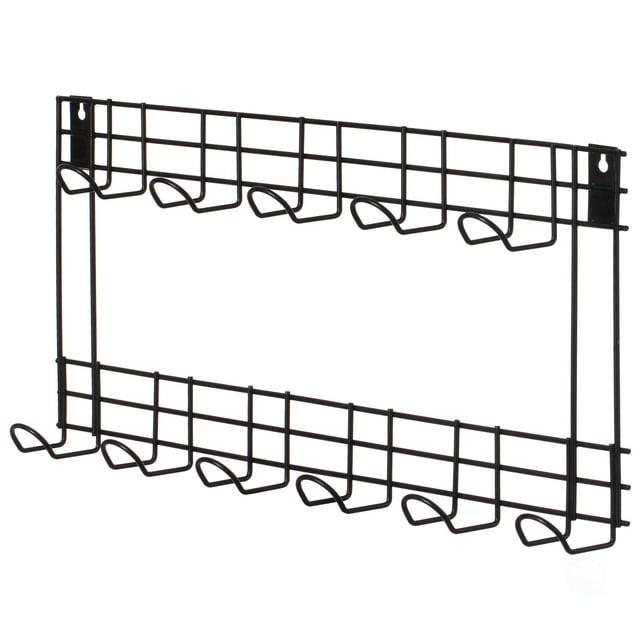 Gardenised Wall Mount Garden Tool Storage Rack Hook On Garage, Garden and Yard, Black