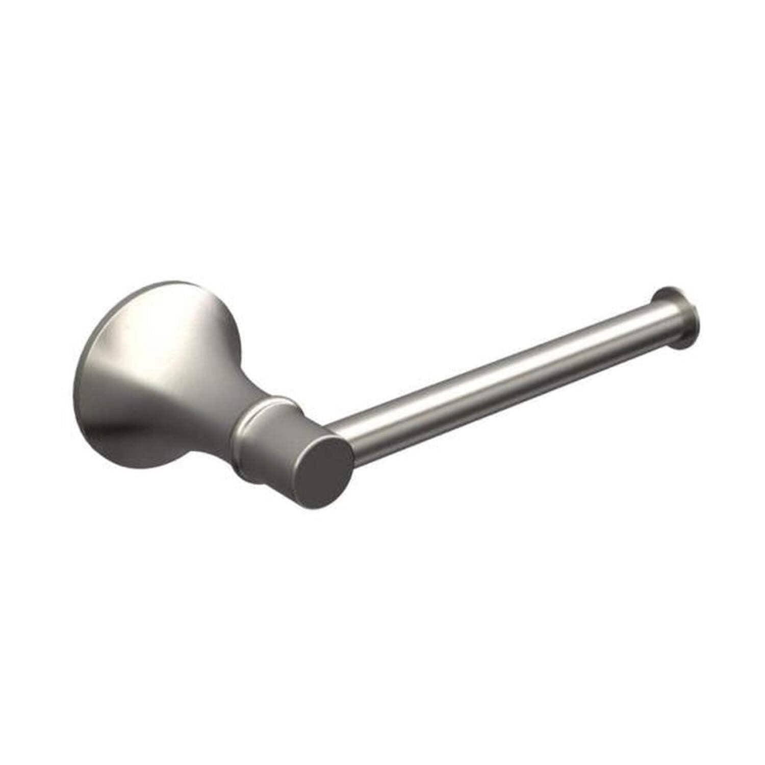 Brushed Nickel Wall Mounted Single Post Toilet Paper Holder