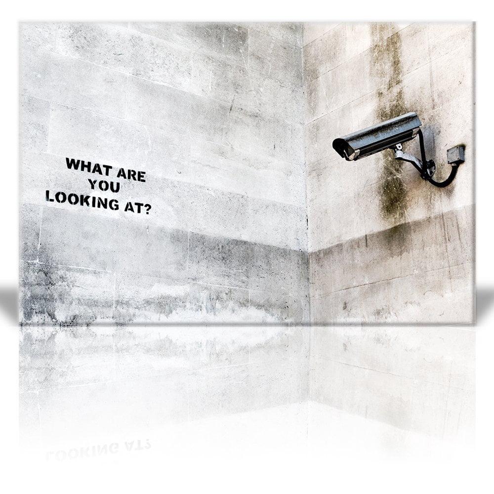 IDEA4WALL Pop Urban Street " Banksy Surveillance Camera On Wall "