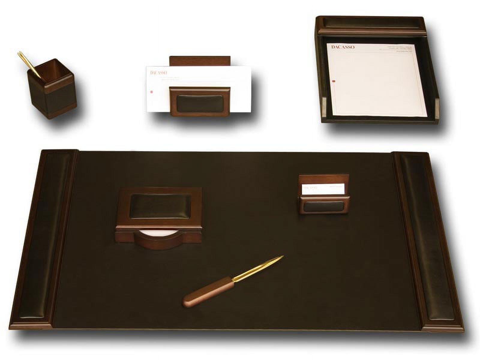 Dacasso Leather Desk Organizer Set