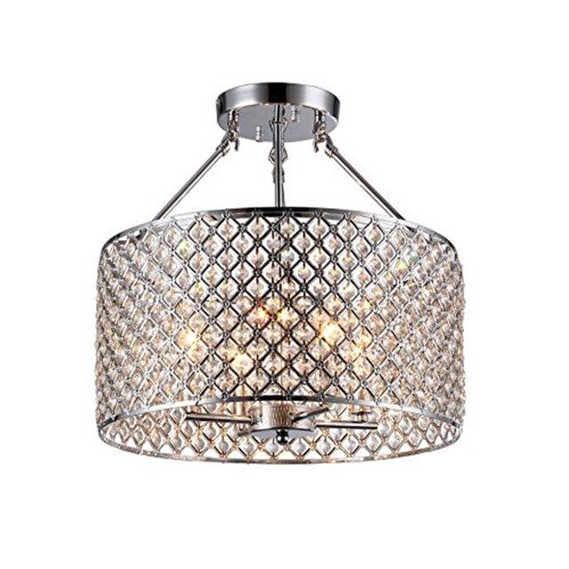 Kirsten Crystal Semi-Flush Mount