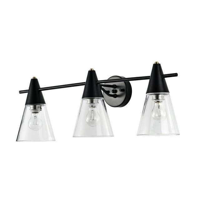 Warehouse of Tiffany Latilala 29 Inch Matte Black Wall Sconces 3-Lighted