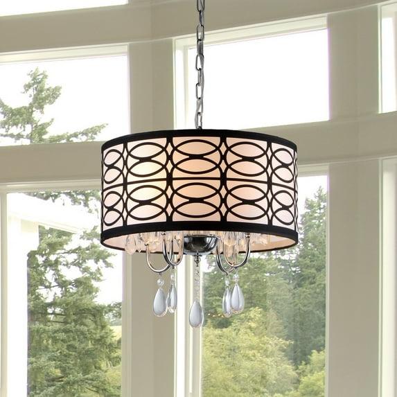 Warehouse of Tiffany Tallalluh 4-light Chrome Chandelier