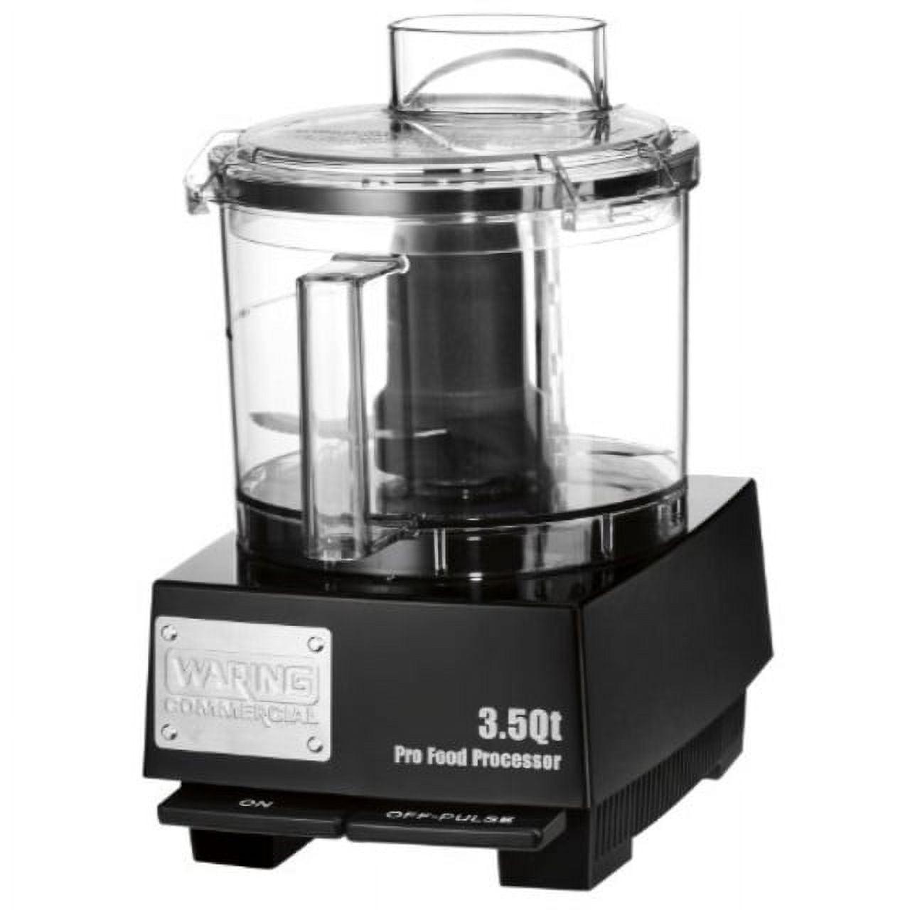 Waring 3.5 Qt Black Commercial Food Processor with LiquiLock Seal