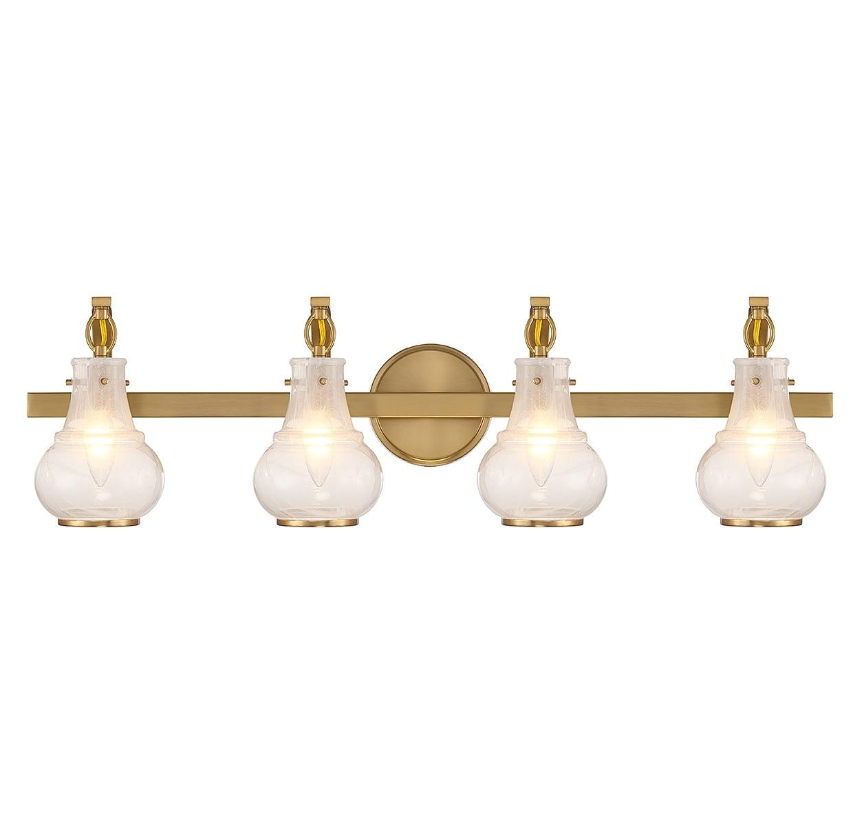 Savoy House Adams 4 - Light Vanity in  Warm Brass