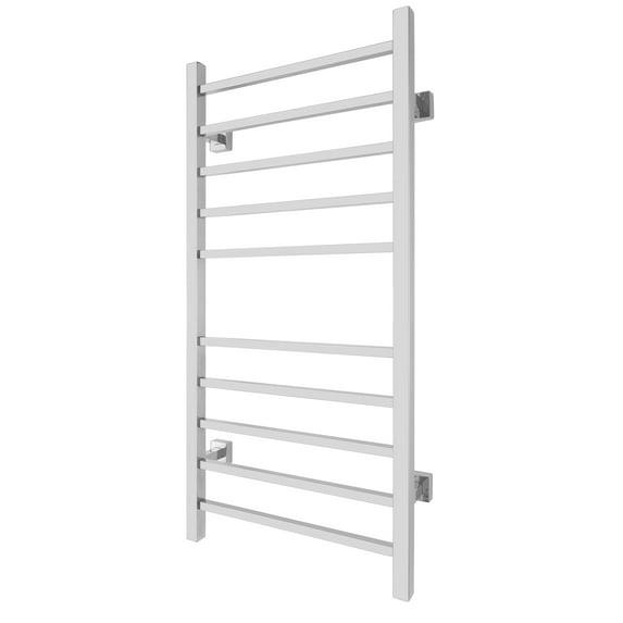 WarmlyYours TW-MT-10PS-HP Metropolitan Electric Wall-mounted Towel Warmer, Polished, 10 Bars, Dual Connection