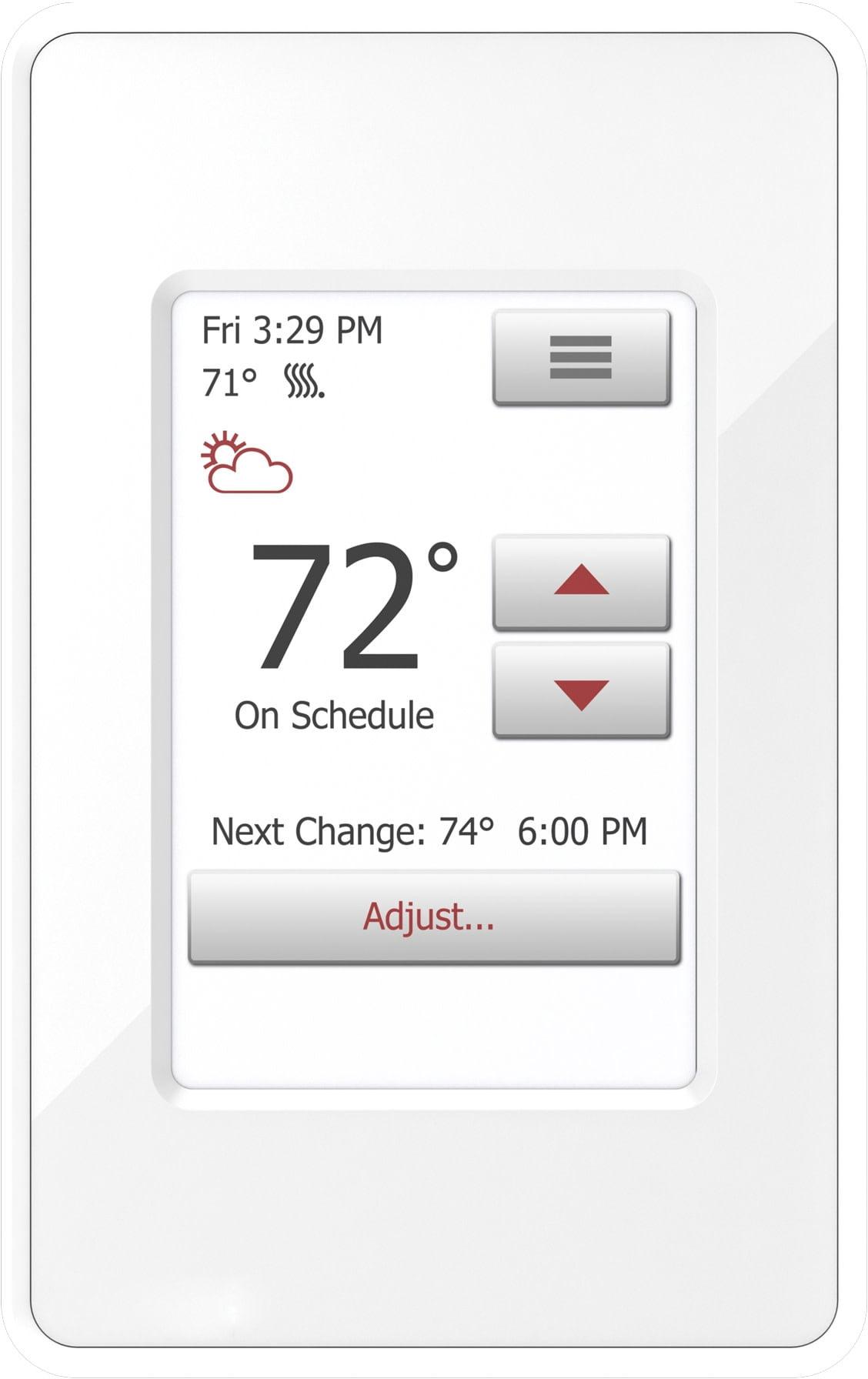 WarmlyYours WarmlyYours NSpiration Series Of Controls Smart Programmable Thermostat White