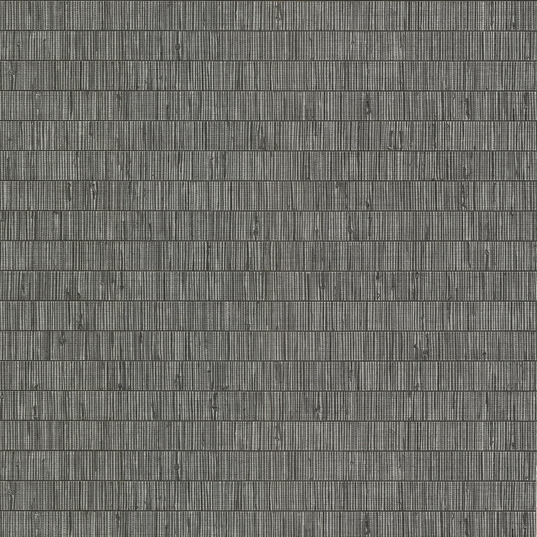 Black and Blue Faux Grasscloth Vinyl Wallpaper