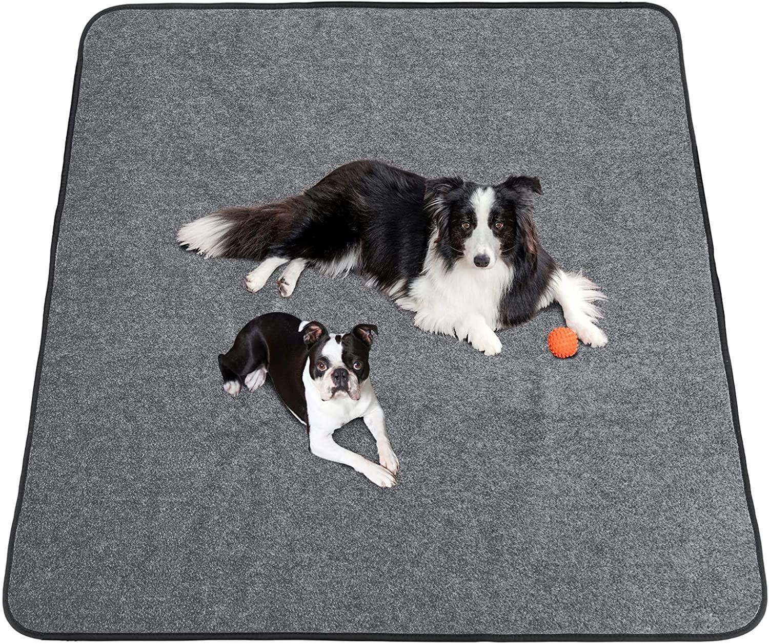 Washable Dog Pee Pad Extra Large 72"x72"/65"x48" Reusable Whelping Pads, Waterproof Dog Mat Non-Slip Puppy Potty Training Pad Playpen Mat for Dogs, Guinea Pigs, Rabbits