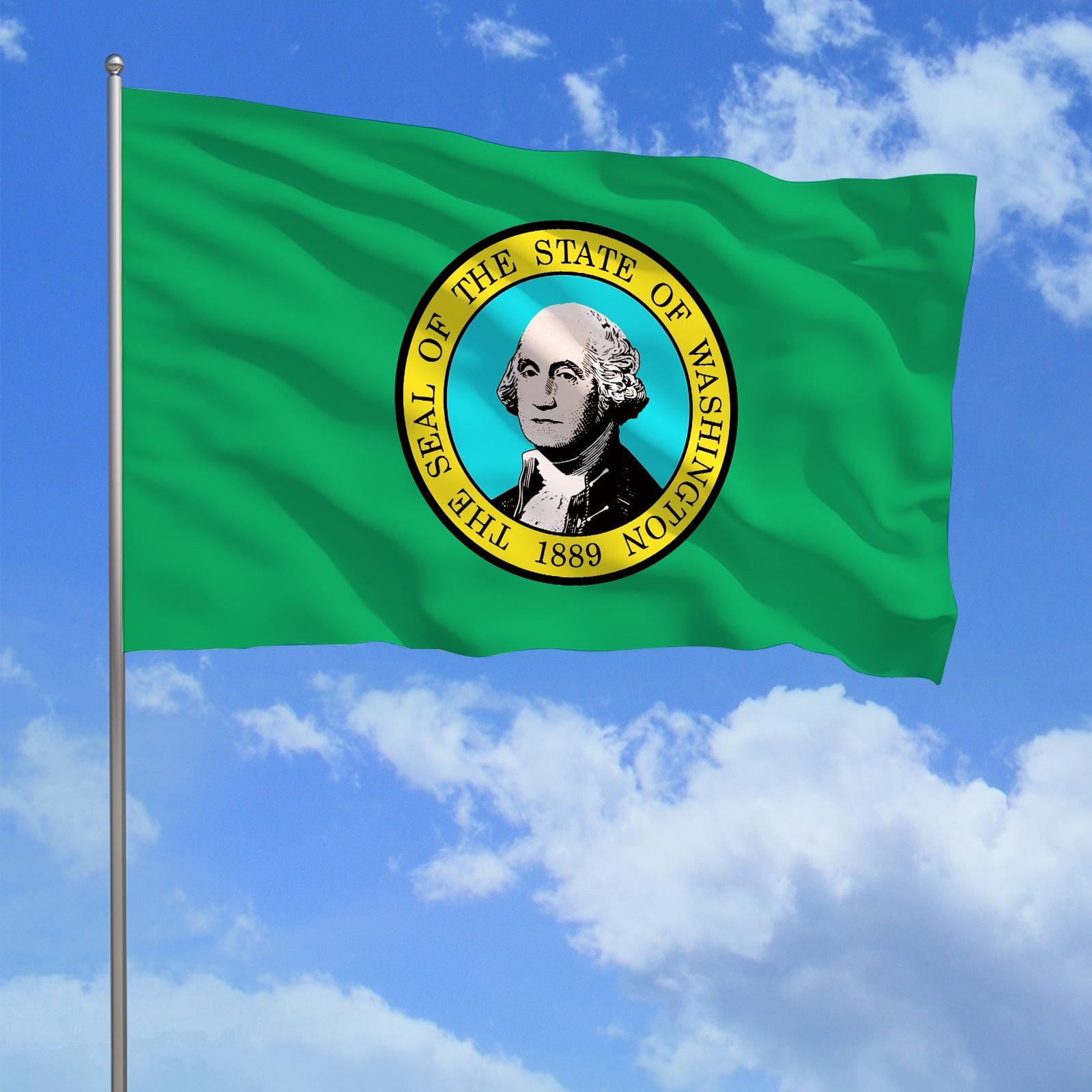 Washington State flag 3 x 5 feet double-sided polyester