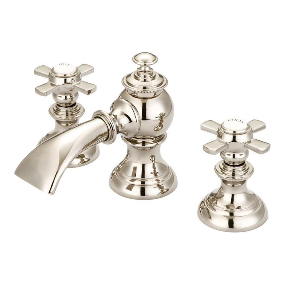 Widespread 2-handle Bathroom Faucet with Drain Assembly