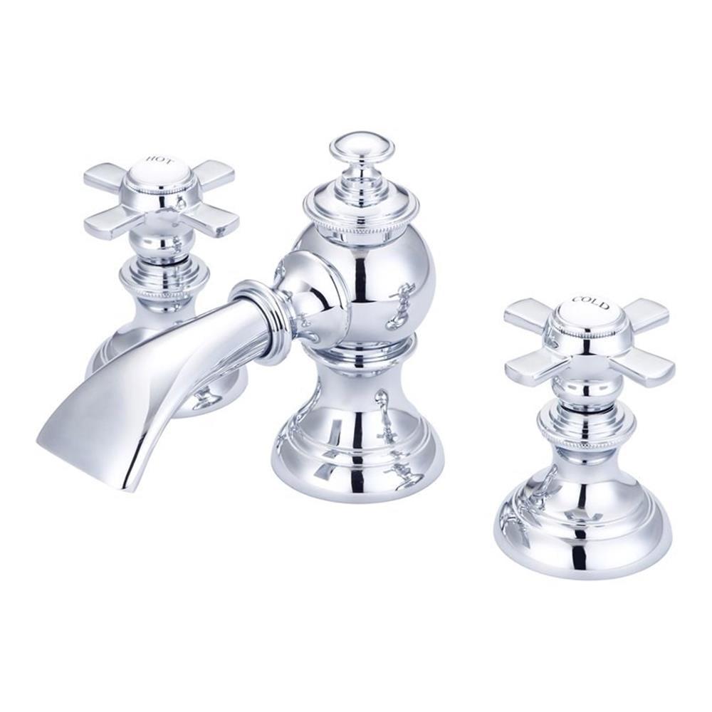 Widespread 2-handle Bathroom Faucet with Drain Assembly