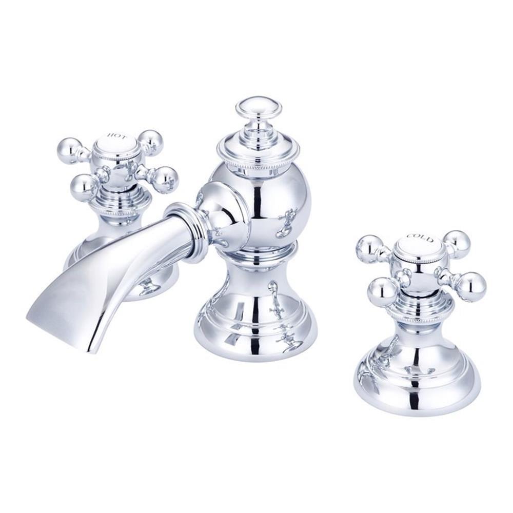 Widespread 2-handle Bathroom Faucet with Drain Assembly