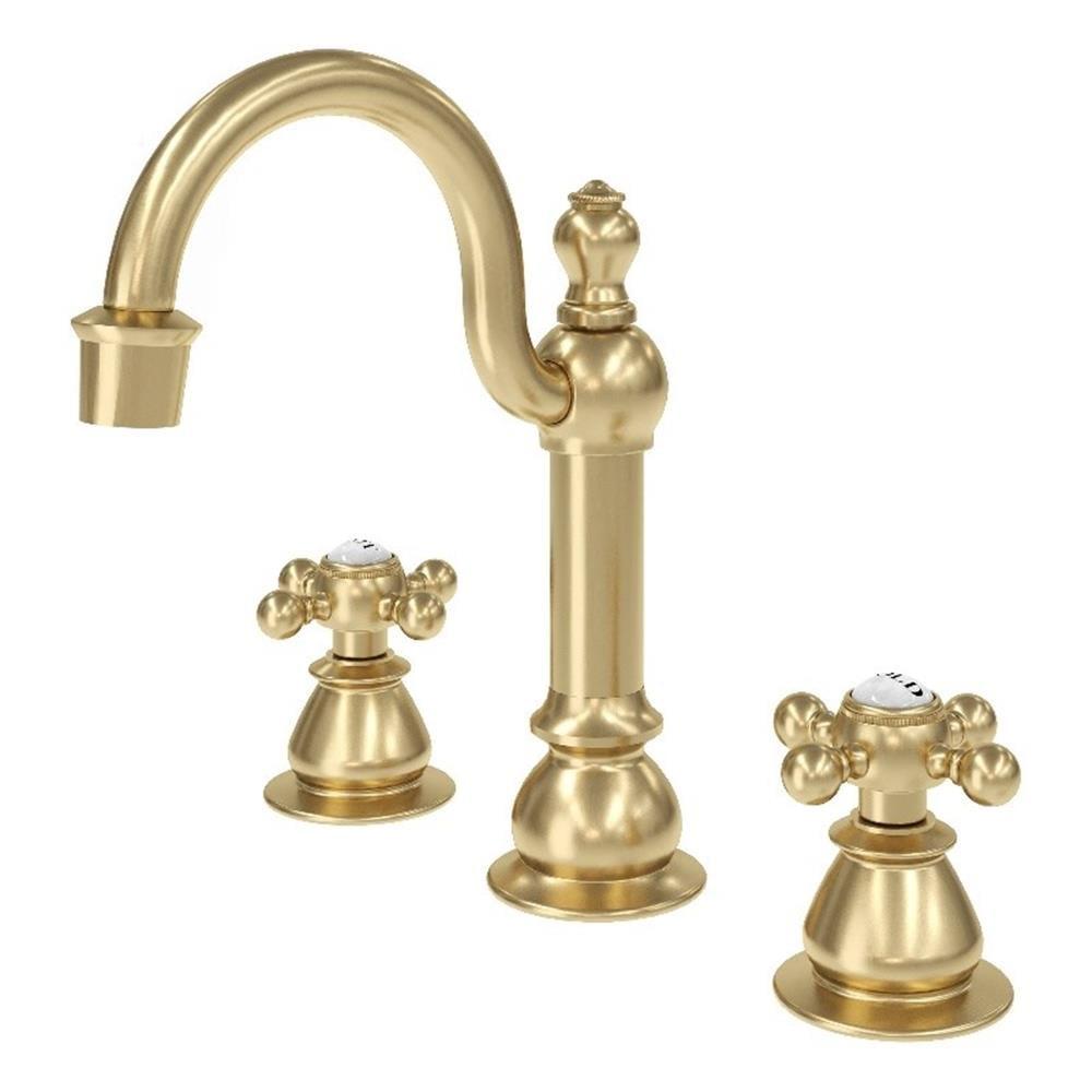 Widespread 2-handle Bathroom Faucet with Drain Assembly