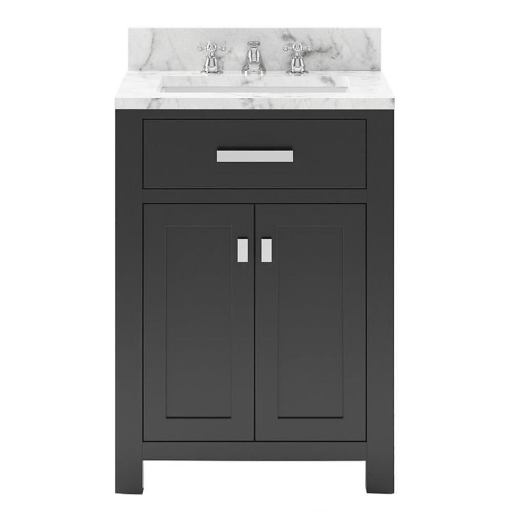 Madison 24" Espresso Hardwood Single Bathroom Vanity with Marble Top