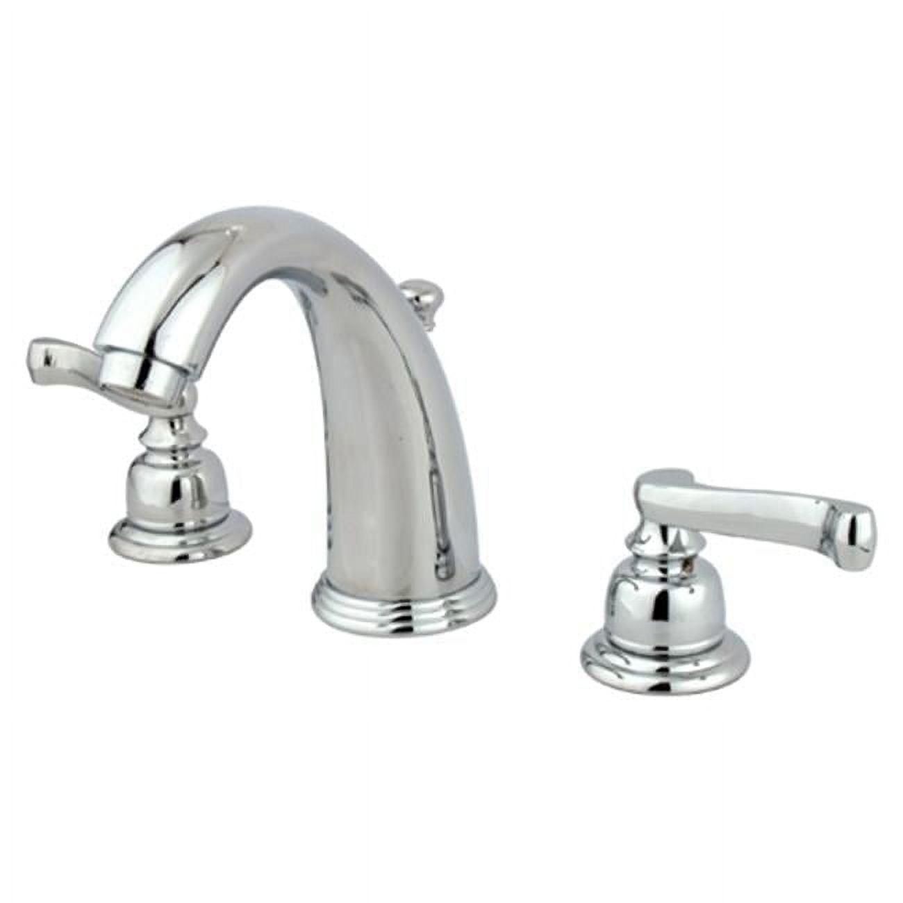 Kingston Brass English Country Two-Handle 3-Hole Deck Mount Widespread Bathroom Faucet with Retail Pop-Up Drain