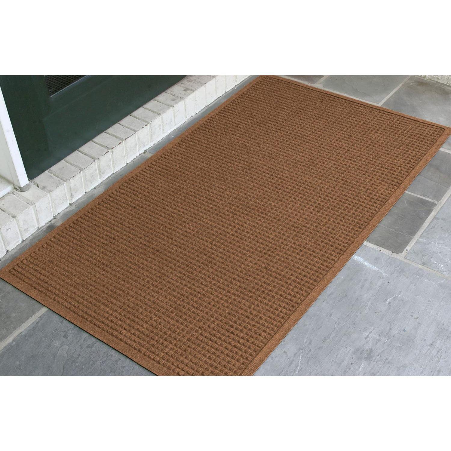 Cordova Dark Brown Flame-Resistant Outdoor Grill Mat - 3'x5'