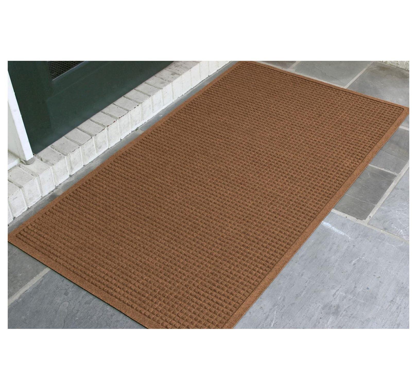 Cordova Dark Brown Flame-Resistant Outdoor Grill Mat - 3'x5'