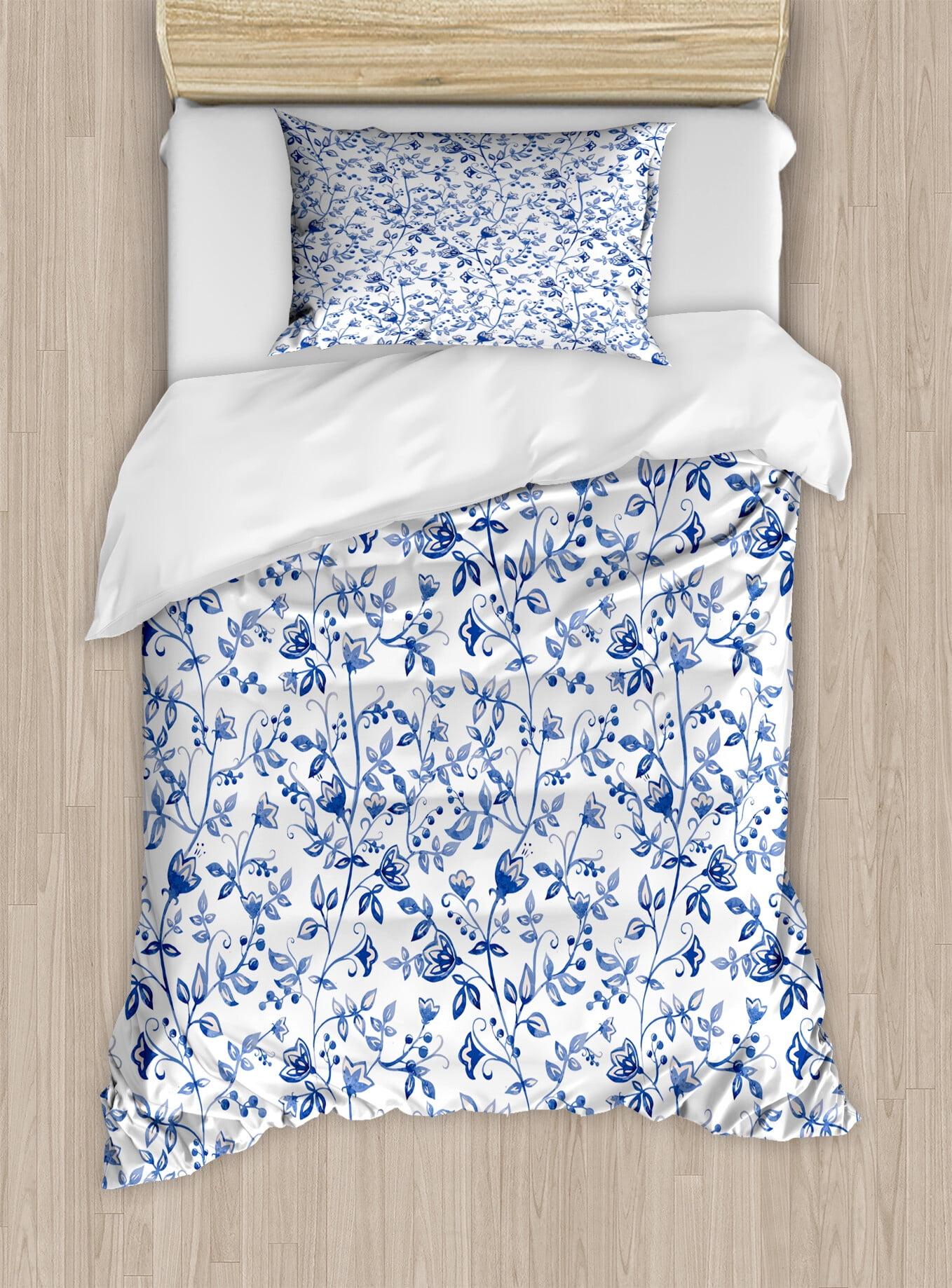 Ambesonne Traditional Floral Duvet Cover Set