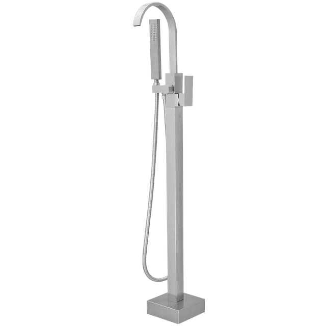 VIBRANTBATH A-97011-N 1 Handle Floor Clawfoot Tub Faucet with Diverter